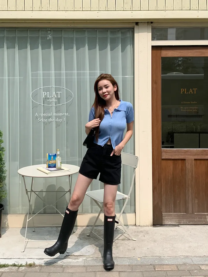 양지퍼반팔가디건 지퍼니트가디건 상세 이미지 15