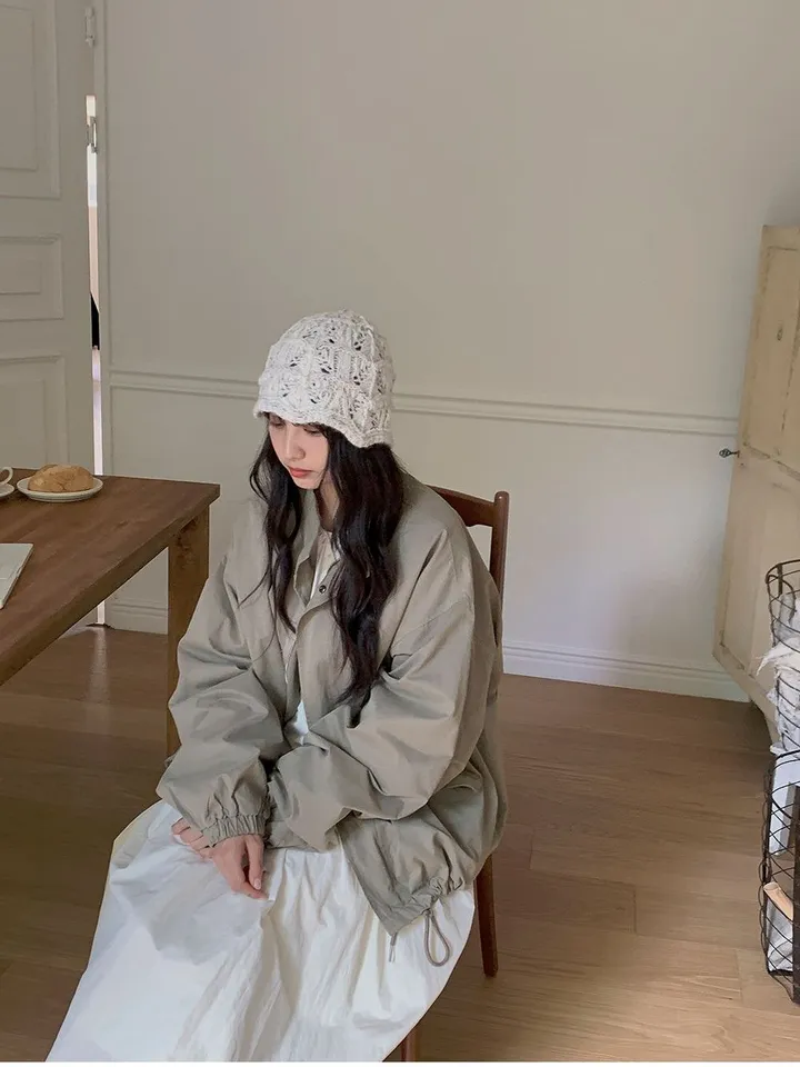 비스킷 피치 오버핏 야상 자켓 상세 이미지 6