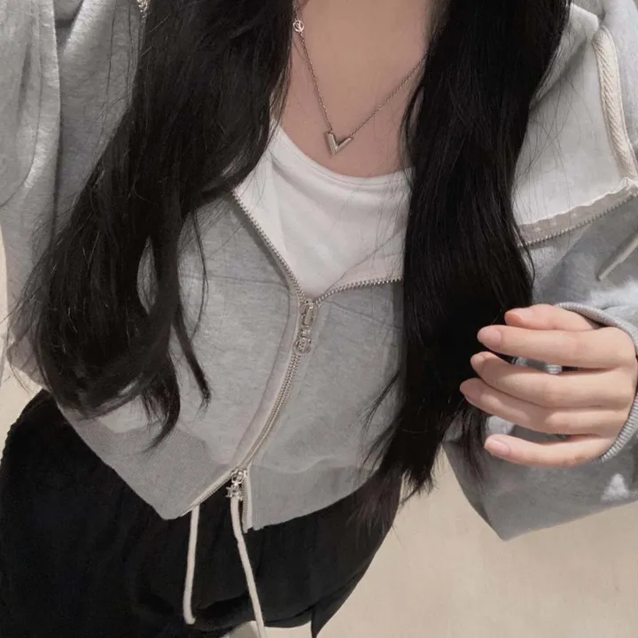 [완전인기✨/백염컬러 당일출고!] 자체제작 크치Made 꿈에 나온 핏, 투웨이 양기모 크롭 후드집업 ver 아우터 자켓 - zipup 상세 이미지 66
