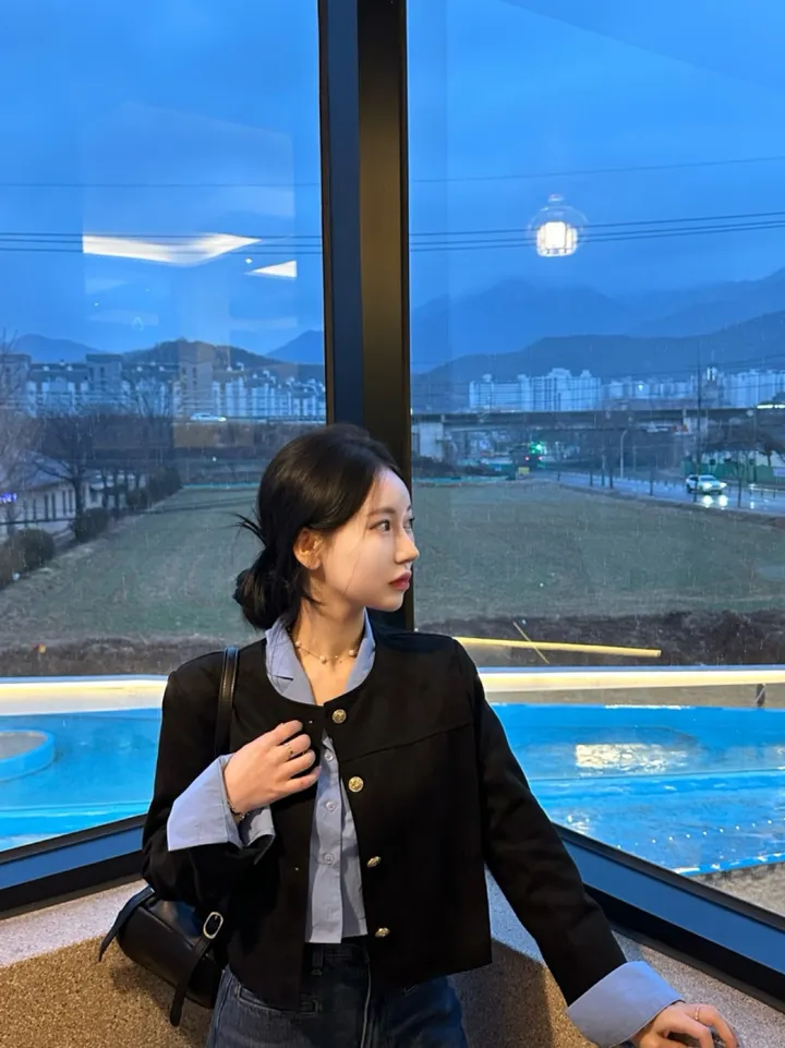 (단독진행/강매템❤️) 노카라넥 금장 단추 스웨이드 자켓 상세 이미지 12