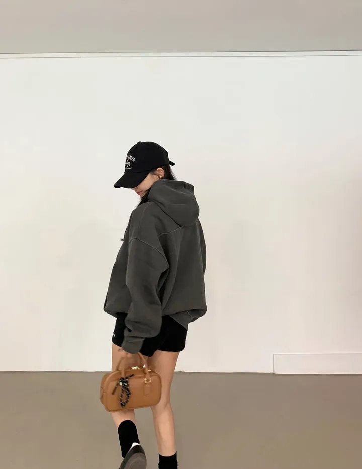 컬러추가[무조건소장/리니픽/3부레깅스/레깅스팬츠/캐주얼/가을신상/주말룩/데이트룩] 골지 마이크로 쇼츠 상세 이미지 24