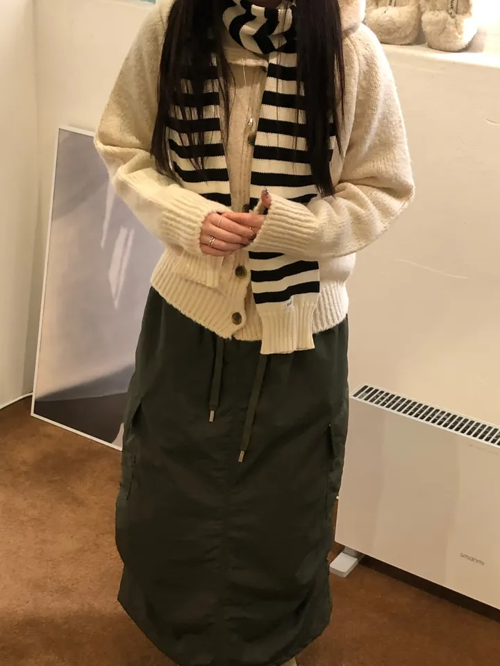 [MD pick🤎]크런치 베이직 니트 버튼 후드 가디건(4color) 상세 이미지 45