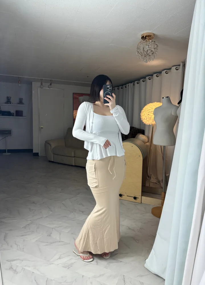 플레어 나시 가디건 투피스 세트 상세 이미지 17