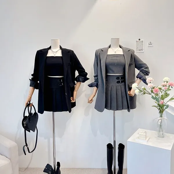 💙당일발송💙*자체제작* 뒷태여신 테일러드카라 대디자켓 버튼자켓 단추자켓 백트임 백버튼 뒷트임 오버핏자켓 슬림자켓 무지자켓 긴팔자켓 하프자켓 숏자켓 롱자켓 봄자켓 봄아우터 하객룩 상세 이미지 14