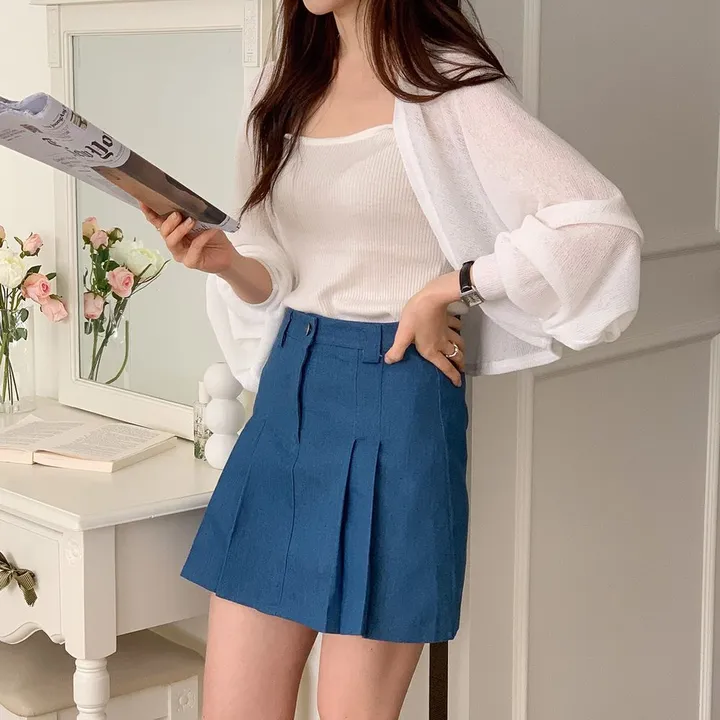 [여름SALE/핏보장/살안타템] 여름용 크롭 그물 네트 볼레로 가디건 얇은 니트 시스루 햇빛차단 체형커버 간절기 오버핏 부유방커버 장마룩 살탐방지 휴양지룩 레이어드 - 4color 상세 이미지 46