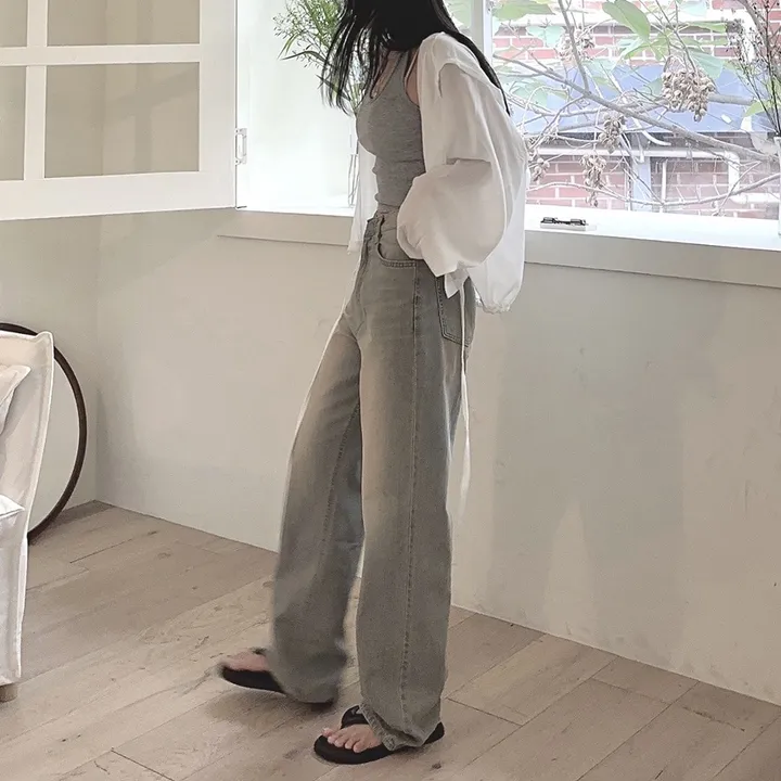 [당일출고] #누적10만장 썸머ver [MADE] 블림진 오버핏 딥 브러쉬 롱 와이드 데님 팬츠 (기장선택) 상세 이미지 117