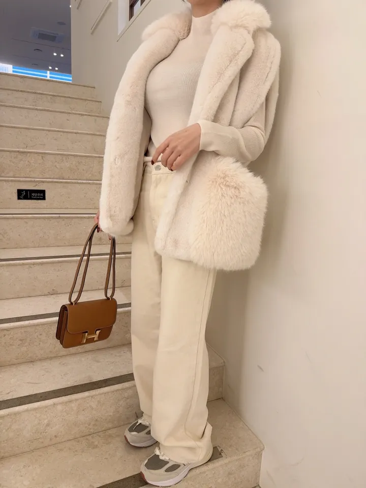 (High Quality line)포켓 폭스 카라하프퍼조끼3color 상세 이미지 14