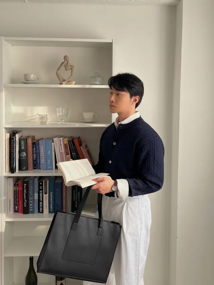 소가죽 원형 손목시계 사각 소가죽 데일리 심플 가죽시계 메탈 레더 남친룩 하객룩 봄 가을 상세 이미지 49