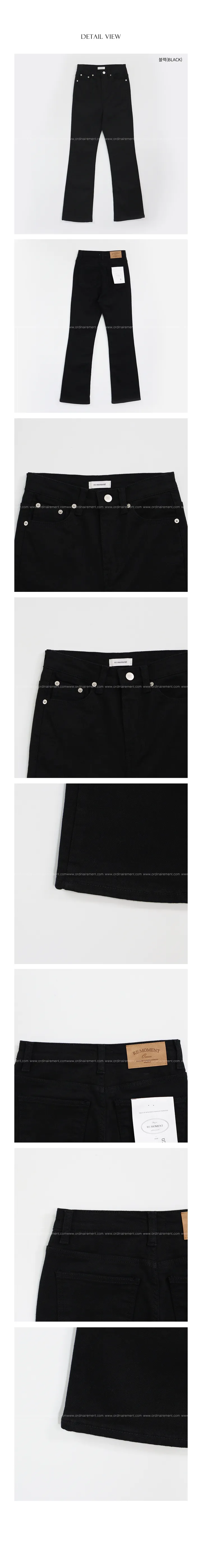 (1만장돌파!) [RE:MOMENT/블랙M 제외 당일발송] 시그니처 슬림부츠컷 팬츠 (BLACK) 상세 이미지 24