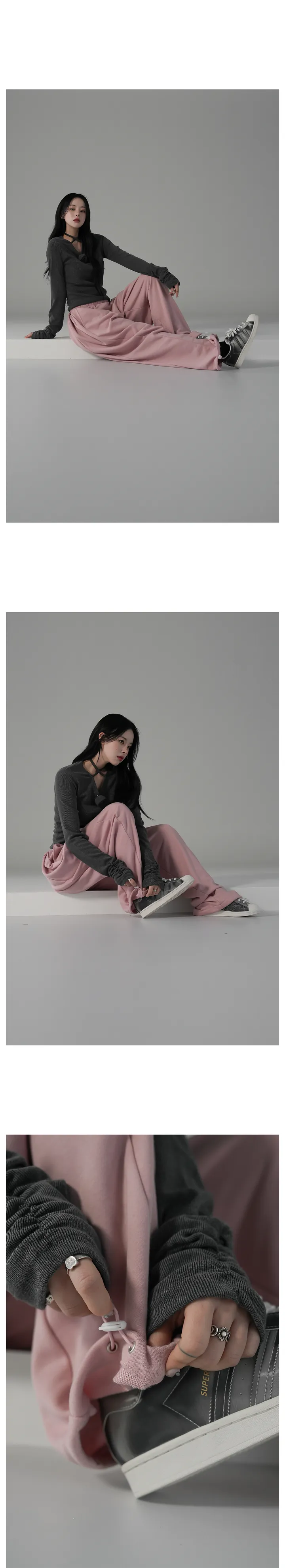[원가이하세일]플러드 핀턱 트레이닝팬츠 상세 이미지 6