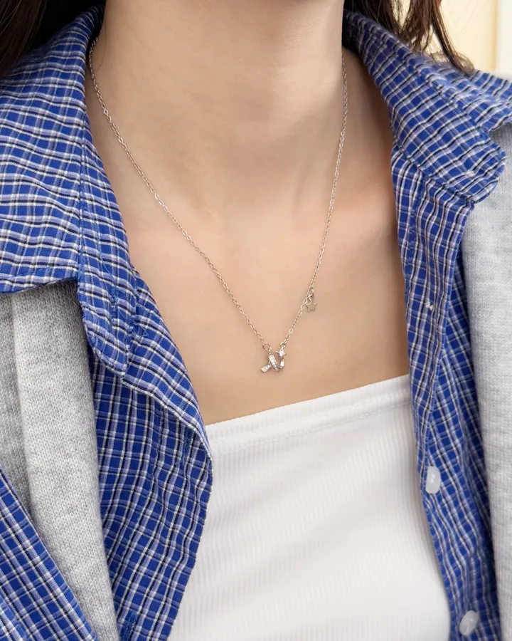 [1+1/써지컬] Twinkle Orbit Zircon Necklace 트윙클 오빗 큐빅 목걸이 써지컬 스틸 유니크 데일리 상세 이미지 3
