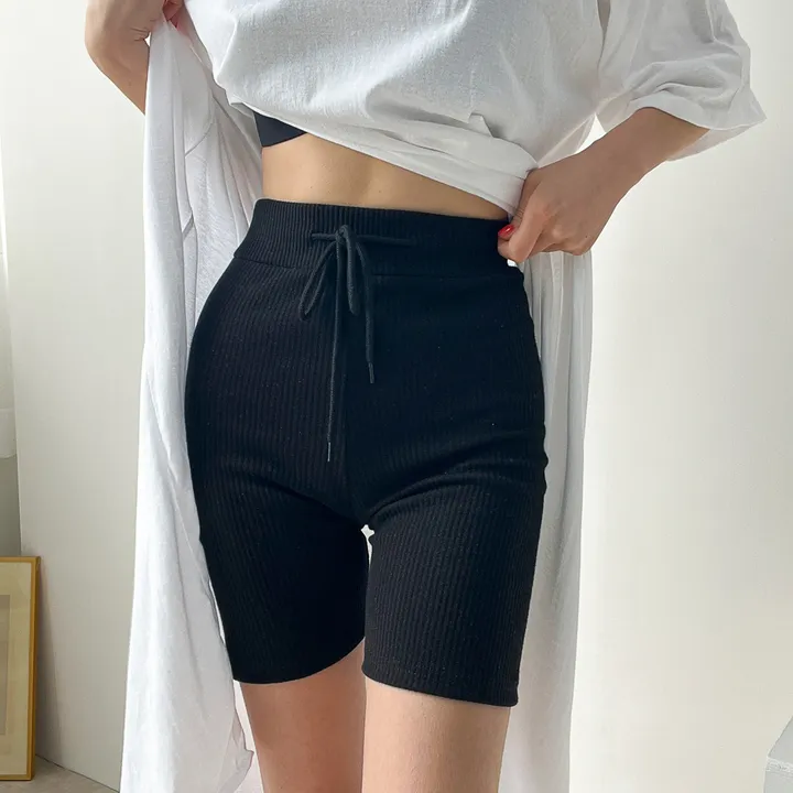 쫀쫀 스판 스트링 4부 골지 레깅스 3color 상세 이미지 37
