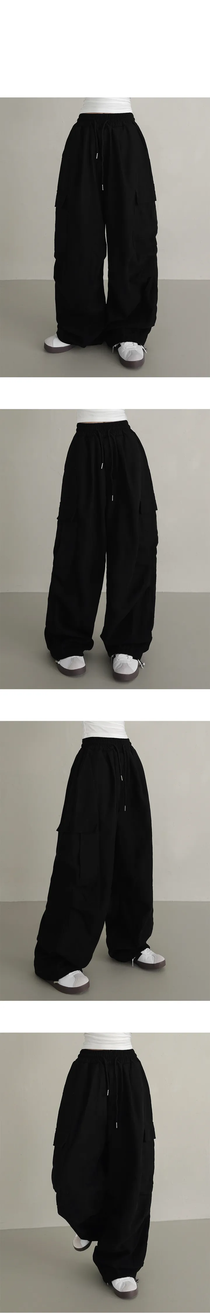 [가을/겨울🖤] 코듀로이 카고 파라슈트 스트링 통와이드 핀턱 골덴 팬츠 4color 상세 이미지 7