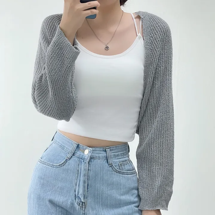 [여리핏/지금부터 쭉~] 엘르 볼레로 가디건 크롭가디건 여름가디건 상세 이미지 37