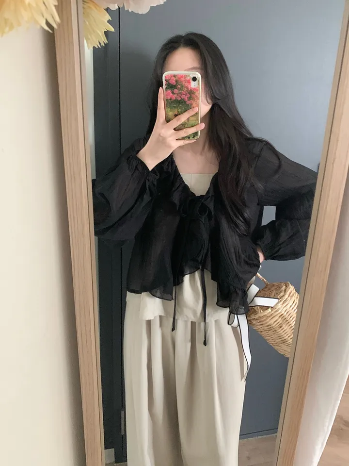 주아 린넨 뷔스티에 팬츠 세트 상세 이미지 5