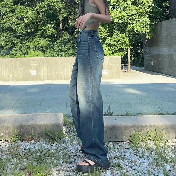 [당일출고] #누적10만장 썸머ver [MADE] 블림진 오버핏 딥 브러쉬 롱 와이드 데님 팬츠 (기장선택) 상세 이미지 190