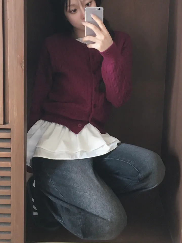 [🍇퀄리티보장!] 데일리 라운드넥 꽈배기 긴팔 가디건 (9color) 상세 이미지 10