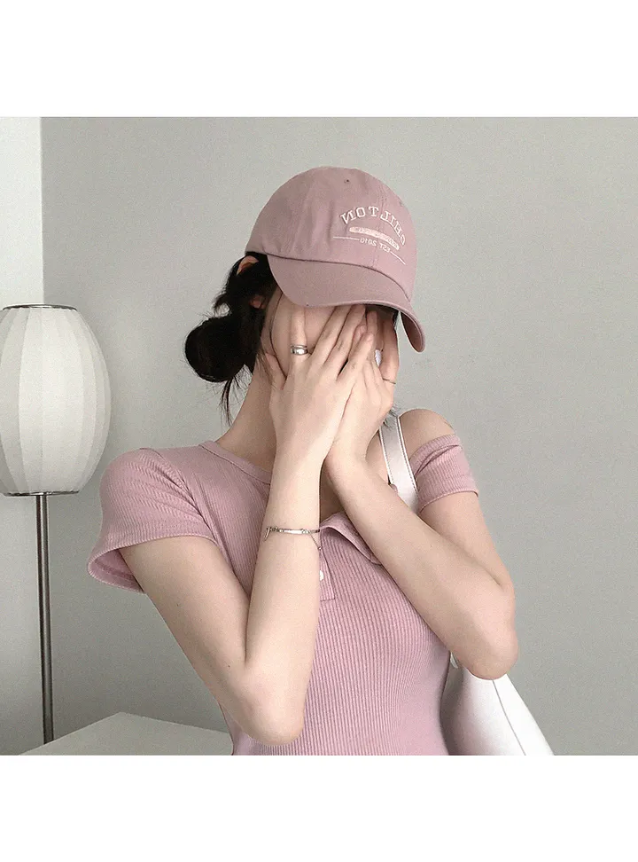 [만능코디/컬러예쁨!] T 레터링 빈티지 데일리 볼캡 봄모자 봄볼캡 봄신상 상세 이미지 3