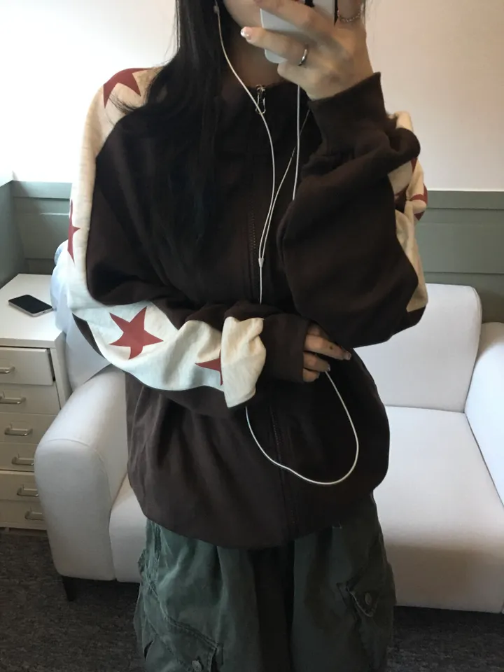 Hosi star printing Hood zip-up 호시 별 프린팅 후드집업 3color 상세 이미지 8