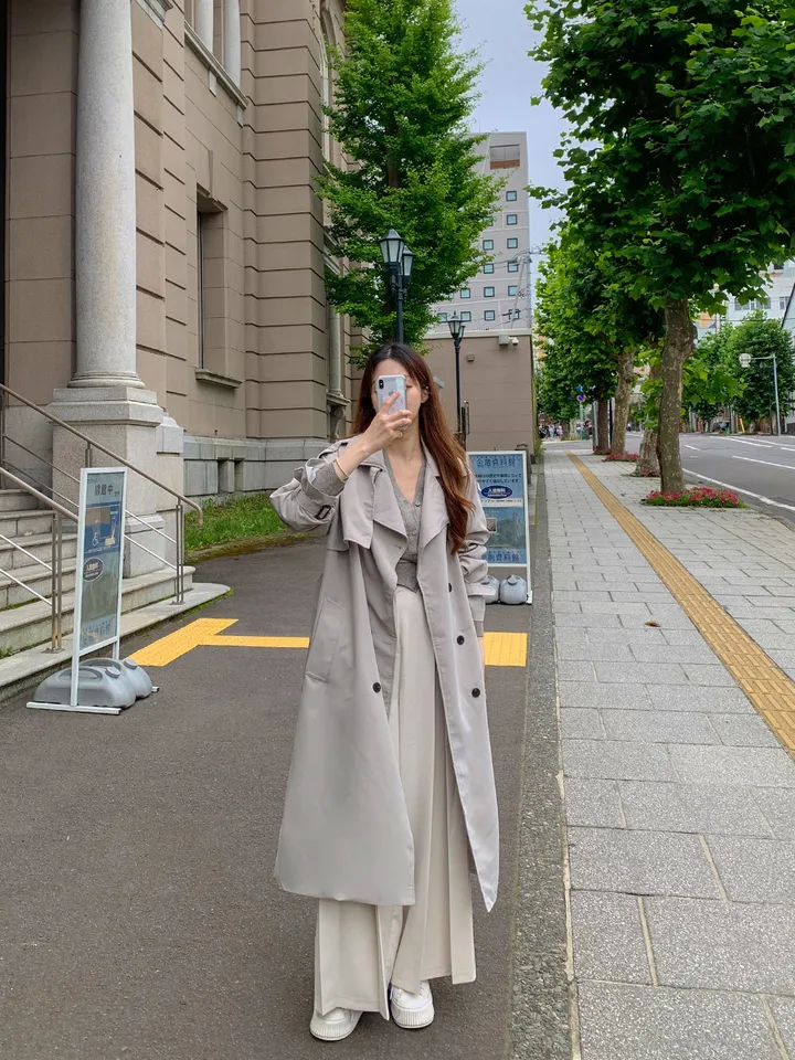 [허리잘록🍂타이SET] 브이넥 랩 니트 가디건 옆단추 이중 레이어드 긴팔 스카프 세트 봄 가을 간절기 여리핏 페미닌 데이트룩 하객룩 4COL 상세 이미지 39
