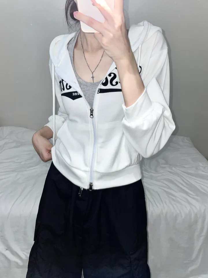 위스콘 세미크롭 투웨이 후드집업 (4color) 상세 이미지 7
