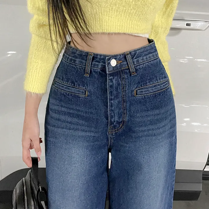 [3color/주인장인생템] 모디 립포켓 탄탄 롱 와이드데님 롱팬츠 키큰녀청바지 인생청바지 상세 이미지 42