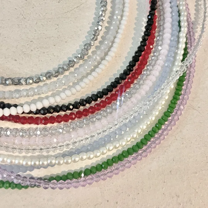 *made* 사계절 만능 레이어드 론델 비즈 목걸이 (2size 13color) 상세 이미지 59