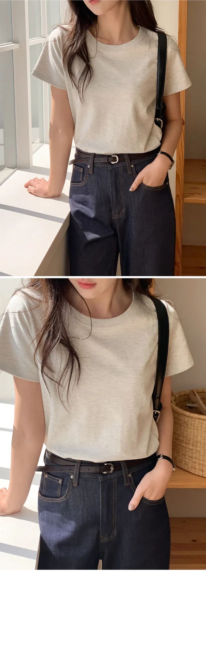 [👍질좋은기본티][MADE] 에센셜 탄탄 크루넥 반팔 티셔츠 상세 이미지 19