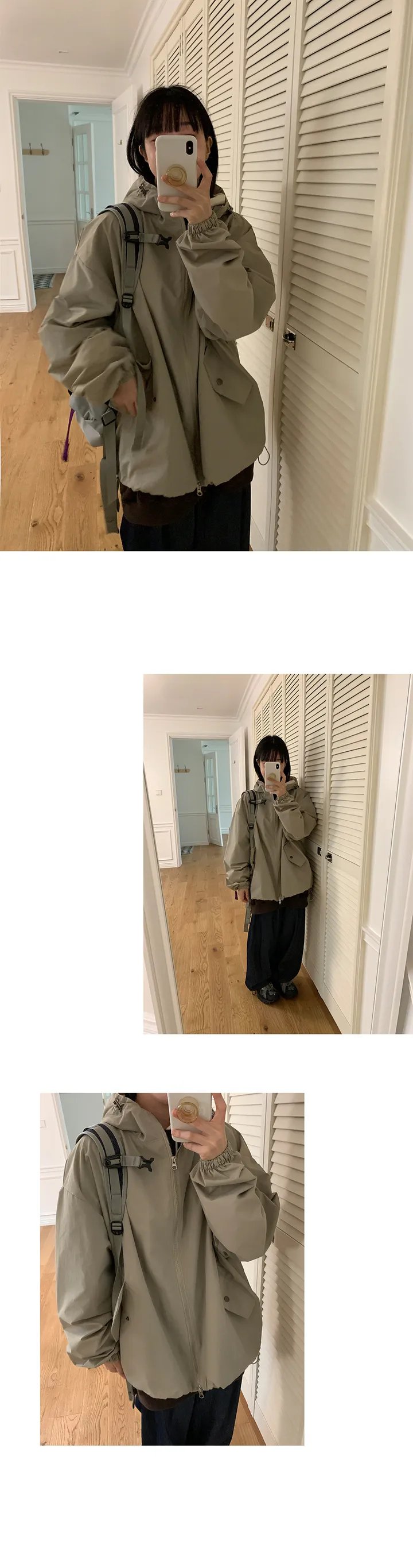 [3천장돌파][unisex] 랄토 후드 투웨이 오버 점퍼 (5color) 상세 이미지 2