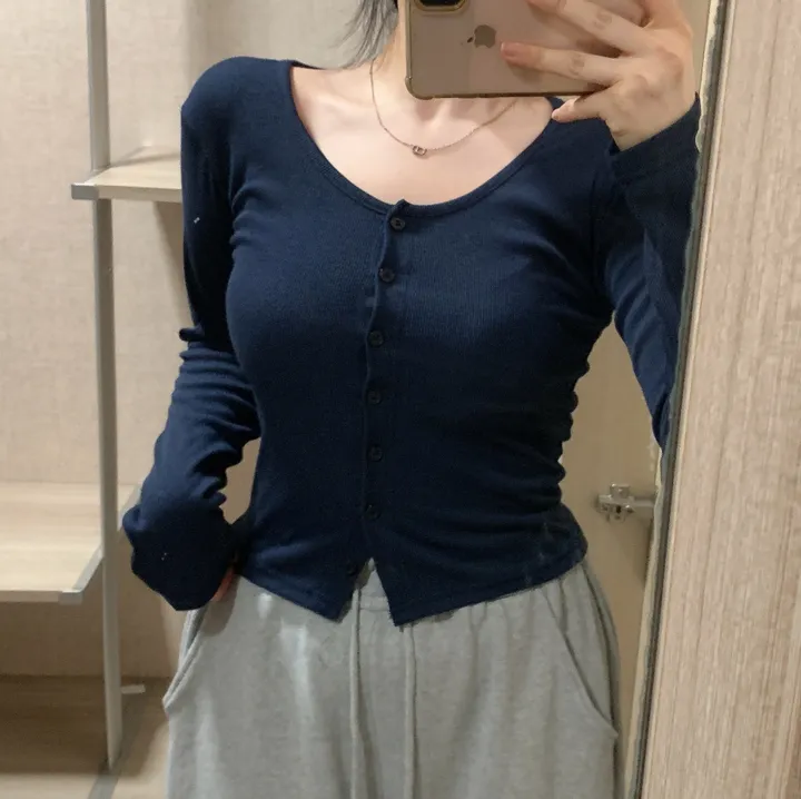 *[-3kg]슬림핏 가디건 티셔츠 상세 이미지 4