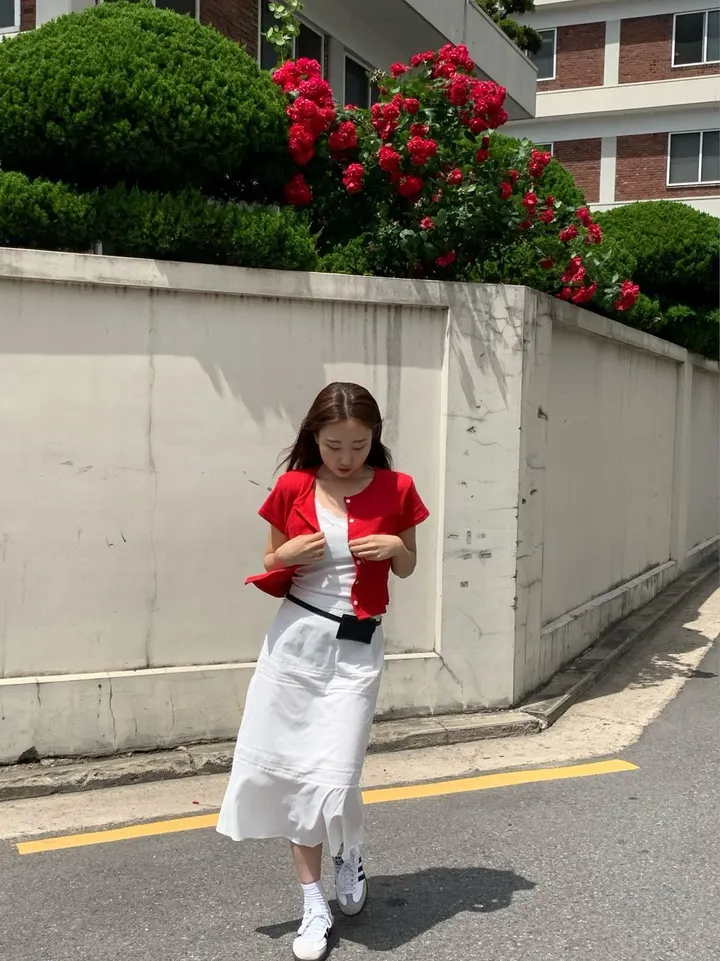당일발송🌹[플라워 펀칭] 로지 반팔 가디건 - 4컬러 봄 여름 가을 상세 이미지 26