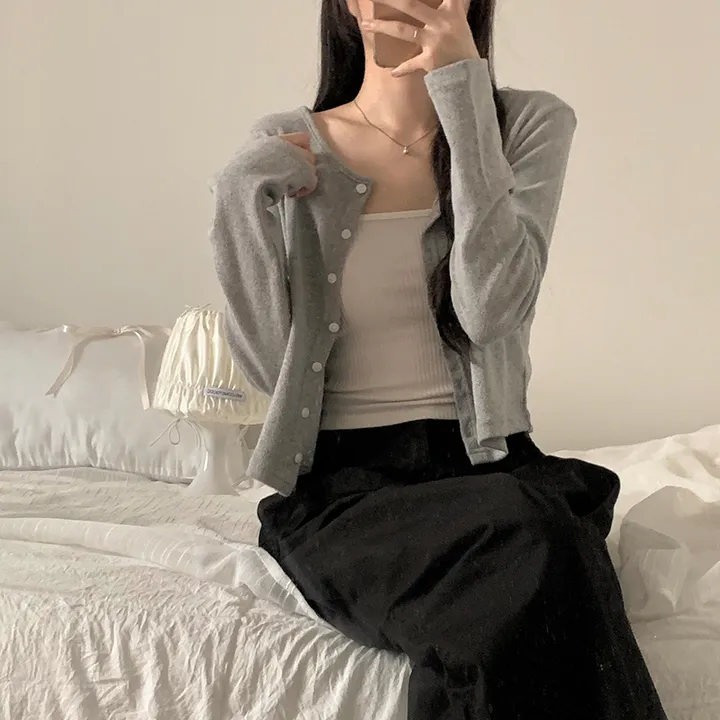 로로 펀칭 가디건 (8color) 상세 이미지 124