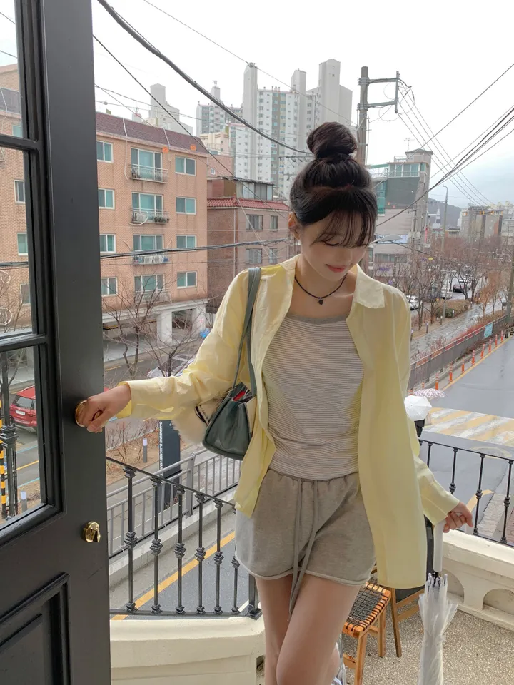 [4천장판매][MADE/핏보장인생셔츠] 에디 프렌치 코튼 오버핏 셔츠 남방 남녀공용 보이핏 레이어드 봄옷 봄신상 봄코디 봄상의 봄셔츠- 7color (KD1457,KD1910) 상세 이미지 103
