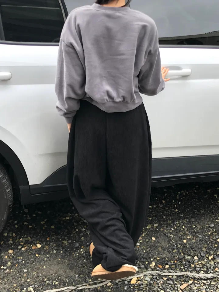 [데일리/*핏보장*] 코듀로이 골덴 핀턱 밴딩 팬츠 - 7colors (맞주름 허리 밴딩 와이드팬츠 롱다리핏 골반보장) 상세 이미지 72