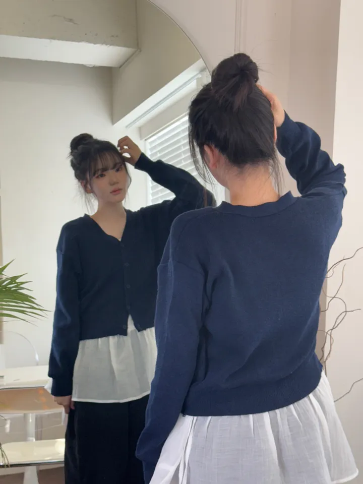 {✩봄 신상 / 넉넉 여리핏✩} 🌸팔뚝살 커버 맛집🌸 파스텔 니트 브이넥 가디건 상세 이미지 43