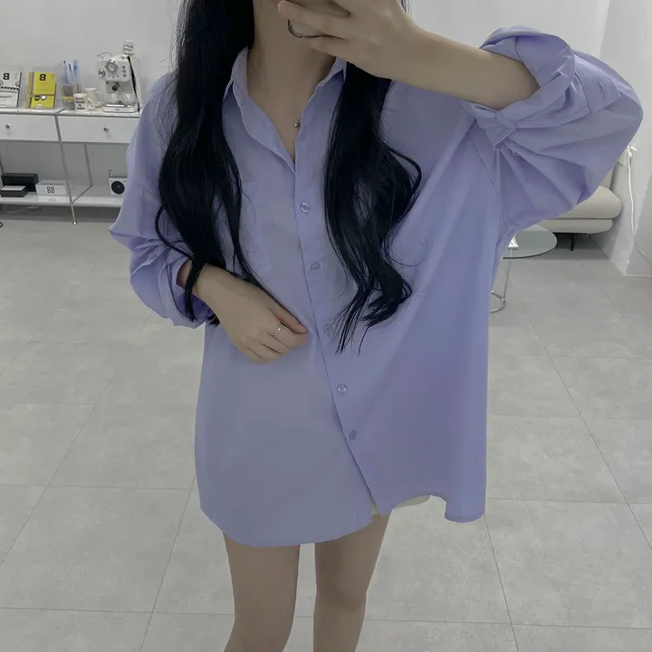 [❤주문폭주❤/빅사이즈] 남친셔츠 오버핏 롱 남방 6colors 상세 이미지 30