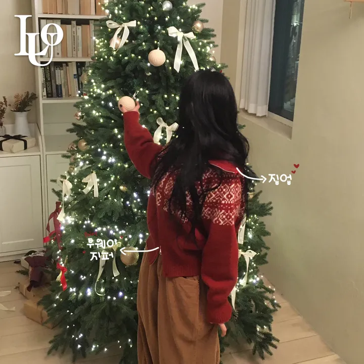 [도톰,아방핏🎁/투웨이] 노르딕 마블링 고퀄 오버 루즈핏 도톰 투웨이 카라넥&하이넥 니트 집업 (한겨울까지 쭉~) 상세 이미지 6