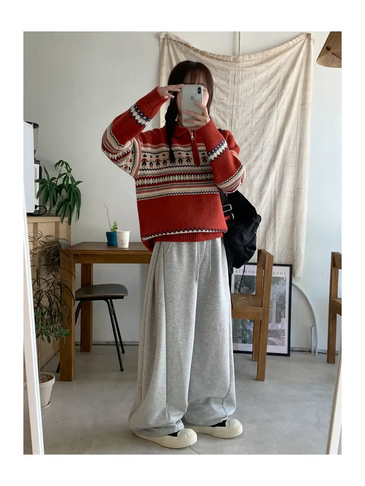 (숏,롱기장)후루 옆트임 와이드팬츠 상세 이미지 3