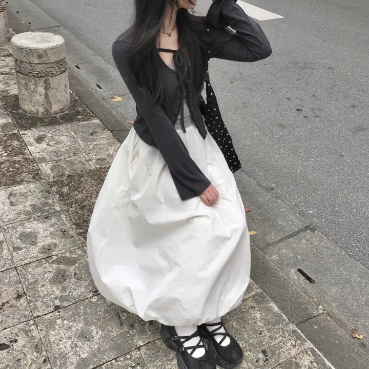 [원버튼/유니크🖤] 여유있는 말라핏, 원버튼 리본 레이스 크롭 가디건 상세 이미지 18