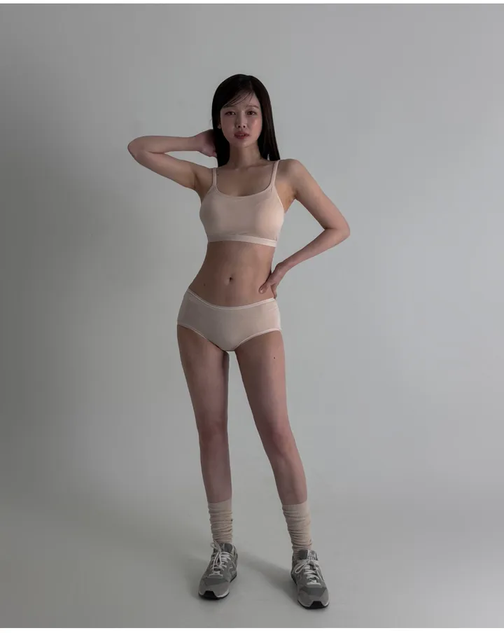 [빅사이즈 M ~ 4XL] 8colors 에어실키 만능 브라탑 내장캡 캡나시 이너탑 상세 이미지 38