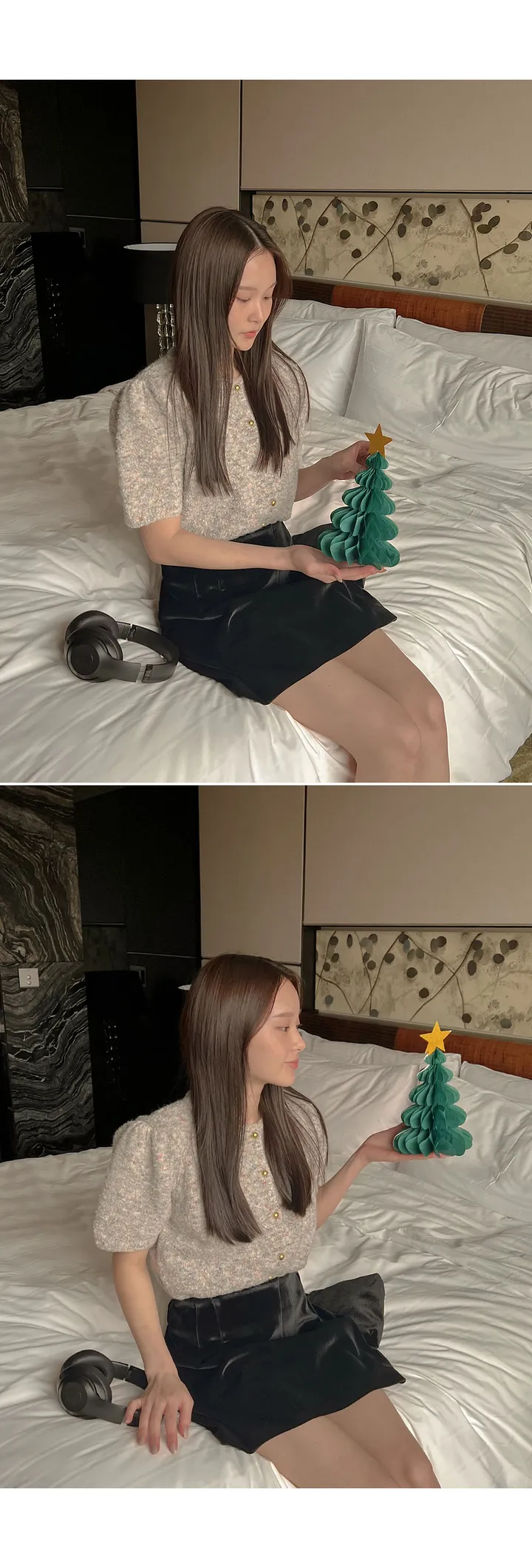 [11차입고/자체제작] 캐빈 크롭 퍼프 반팔 가디건 상세 이미지 27