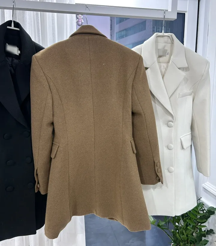 울 라인 더블 하프 코트 3color 2size 상세 이미지 33