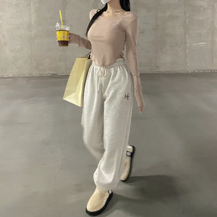 [8color/MADE] 하이퀄리티 웨하스 탄탄 와이드 조거팬츠 봄트레이닝 상세 이미지 83