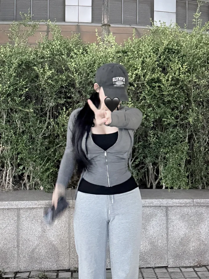 *집앞꾸안꾸* 리치 슬림핏 후드집업 4color/ 허얇골넓 크롭후드집업 여름후드 여름후드집업 봄아우터 봄후드 허리라인 상세 이미지 10