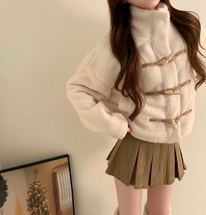 *따수운전체누빔🔥set강추* 포근 토글 덤블 떡볶이점퍼 양털 퍼 뽀글이 자켓 뽀글이집업 이중덤블 누빔패딩 상세 이미지 9