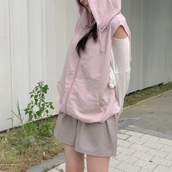 레코드 후드 나일론 조끼 : record hoodie Anorak vest - 4 color 상세 이미지 28