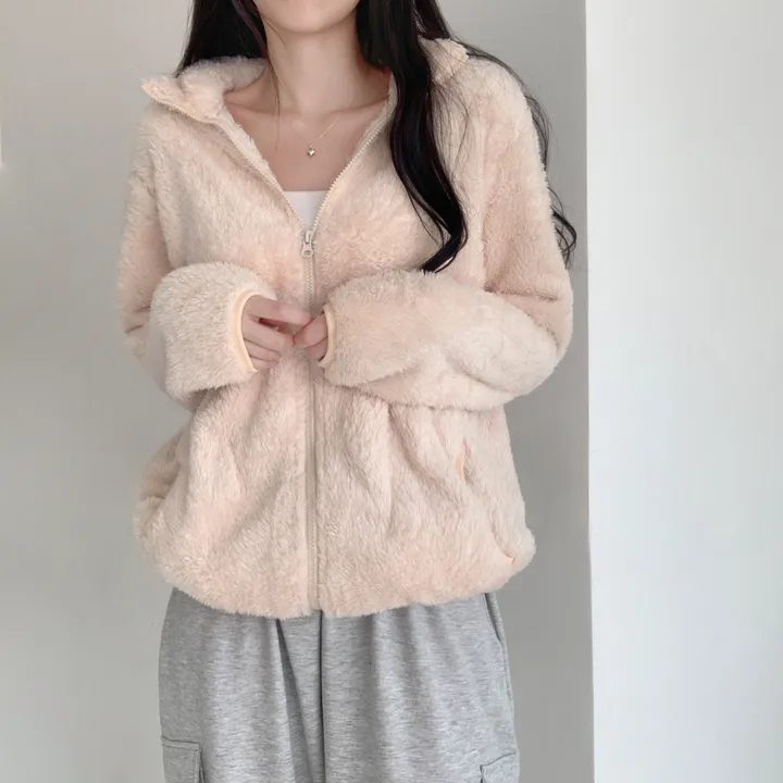 당일발송❤‍🔥[포근해☁️] 뭉게뭉게 구름이 빅사이즈 오버핏 양털 후리스 집업 가디건 (남녀공용/커플집업) 상세 이미지 15