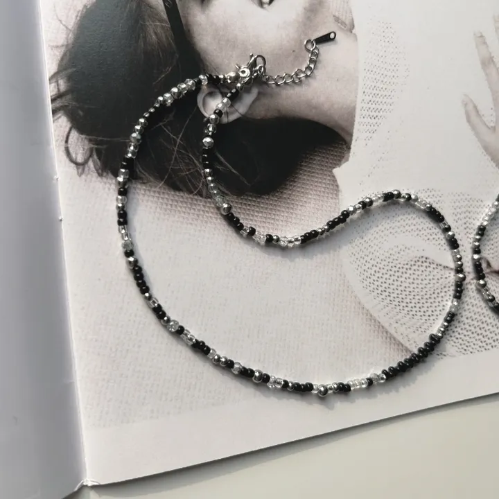 handmade] twinkle black necklace✨디자인 추가 상세 이미지 4