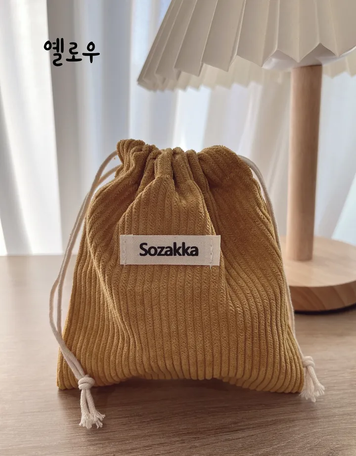 코듀로이 복조리 파우치 상세 이미지 7