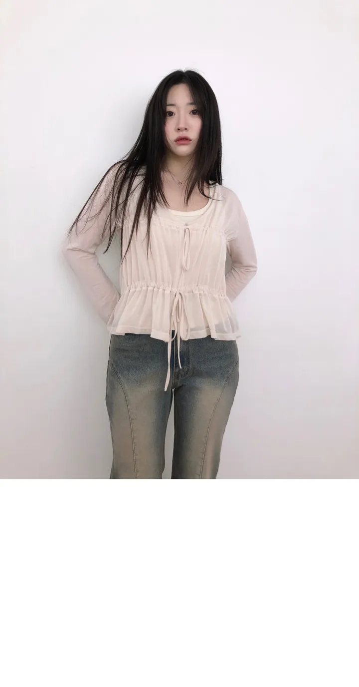 shirring cardigan (2color) / 셔링 가디건 상세 이미지 22